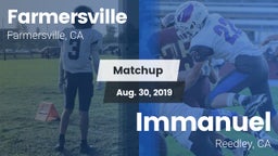 Matchup: Farmersville High vs. Immanuel  2019