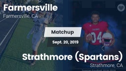 Matchup: Farmersville High vs. Strathmore (Spartans) 2019