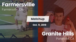 Matchup: Farmersville High vs. Granite Hills  2019