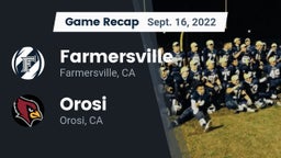 Recap: Farmersville  vs. Orosi  2022