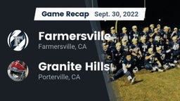 Recap: Farmersville  vs. Granite Hills  2022