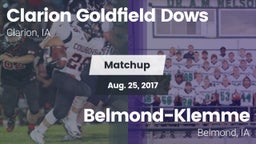 Matchup: CGDHS vs. Belmond-Klemme  2017