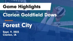 Clarion Goldfield Dows  vs Forest City  Game Highlights - Sept. 9, 2023
