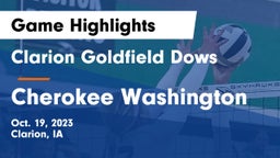 Clarion Goldfield Dows  vs Cherokee Washington  Game Highlights - Oct. 19, 2023