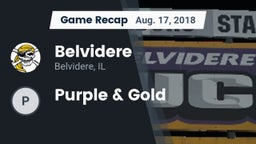 Recap: Belvidere  vs. Purple & Gold 2018