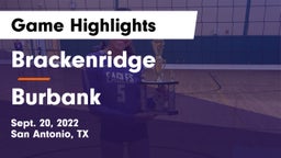 Brackenridge  vs Burbank  Game Highlights - Sept. 20, 2022