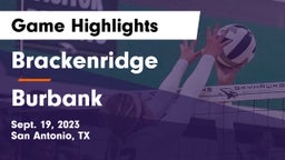 Brackenridge  vs Burbank  Game Highlights - Sept. 19, 2023
