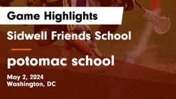 Sidwell Friends School vs potomac school Game Highlights - May 2, 2024
