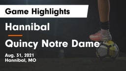 Hannibal  vs Quincy Notre Dame Game Highlights - Aug. 31, 2021