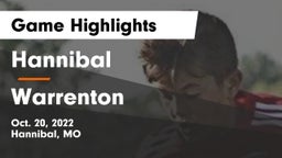 Hannibal  vs Warrenton  Game Highlights - Oct. 20, 2022