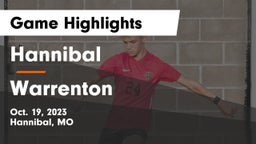 Hannibal  vs Warrenton  Game Highlights - Oct. 19, 2023