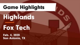 Highlands  vs Fox Tech  Game Highlights - Feb. 4, 2020
