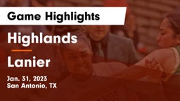 Highlands  vs Lanier  Game Highlights - Jan. 31, 2023