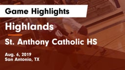 Highlands  vs St. Anthony Catholic HS Game Highlights - Aug. 6, 2019