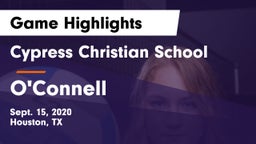 Cypress Christian School vs O'Connell Game Highlights - Sept. 15, 2020
