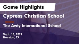 Cypress Christian School vs The Awty International School Game Highlights - Sept. 10, 2021