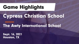Cypress Christian School vs The Awty International School Game Highlights - Sept. 16, 2021