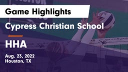 Cypress Christian School vs HHA Game Highlights - Aug. 23, 2022