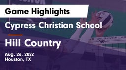 Cypress Christian School vs Hill Country Game Highlights - Aug. 26, 2022
