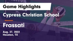 Cypress Christian School vs Frassati Game Highlights - Aug. 27, 2022