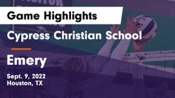 Cypress Christian School vs Emery Game Highlights - Sept. 9, 2022