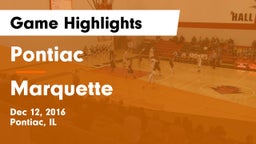 Pontiac  vs Marquette  Game Highlights - Dec 12, 2016