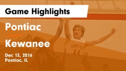 Pontiac  vs Kewanee  Game Highlights - Dec 13, 2016