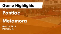 Pontiac  vs Metamora  Game Highlights - Nov 25, 2016