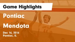 Pontiac  vs Mendota Game Highlights - Dec 16, 2016