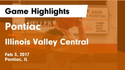 Pontiac  vs Illinois Valley Central  Game Highlights - Feb 3, 2017