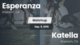 Matchup: Esperanza vs. Katella  2016