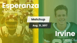 Matchup: Esperanza vs. Irvine  2017
