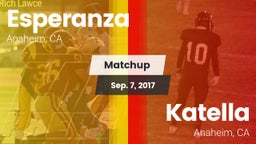 Matchup: Esperanza vs. Katella  2017