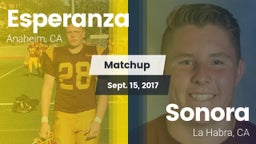 Matchup: Esperanza vs. Sonora  2017