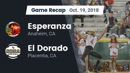 Recap: Esperanza  vs. El Dorado  2018