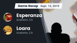 Recap: Esperanza  vs. Loara  2019