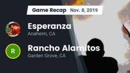 Recap: Esperanza  vs. Rancho Alamitos  2019