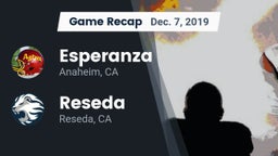Recap: Esperanza  vs. Reseda  2019