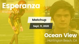 Matchup: Esperanza vs. Ocean View  2020