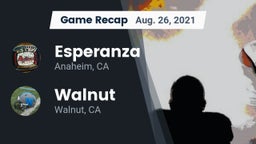 Recap: Esperanza  vs. Walnut  2021