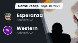 Recap: Esperanza  vs. Western  2021