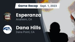 Recap: Esperanza  vs. Dana Hills  2023