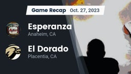 Recap: Esperanza  vs. El Dorado  2023