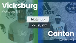 Matchup: Vicksburg vs. Canton  2017