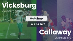 Matchup: Vicksburg vs. Callaway  2017