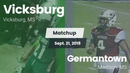 Matchup: Vicksburg vs. Germantown  2018