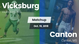 Matchup: Vicksburg vs. Canton  2018