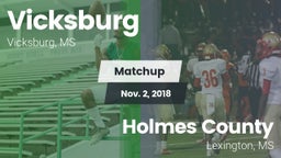 Matchup: Vicksburg vs. Holmes County 2018