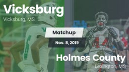 Matchup: Vicksburg vs. Holmes County 2019