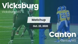 Matchup: Vicksburg vs. Canton  2020